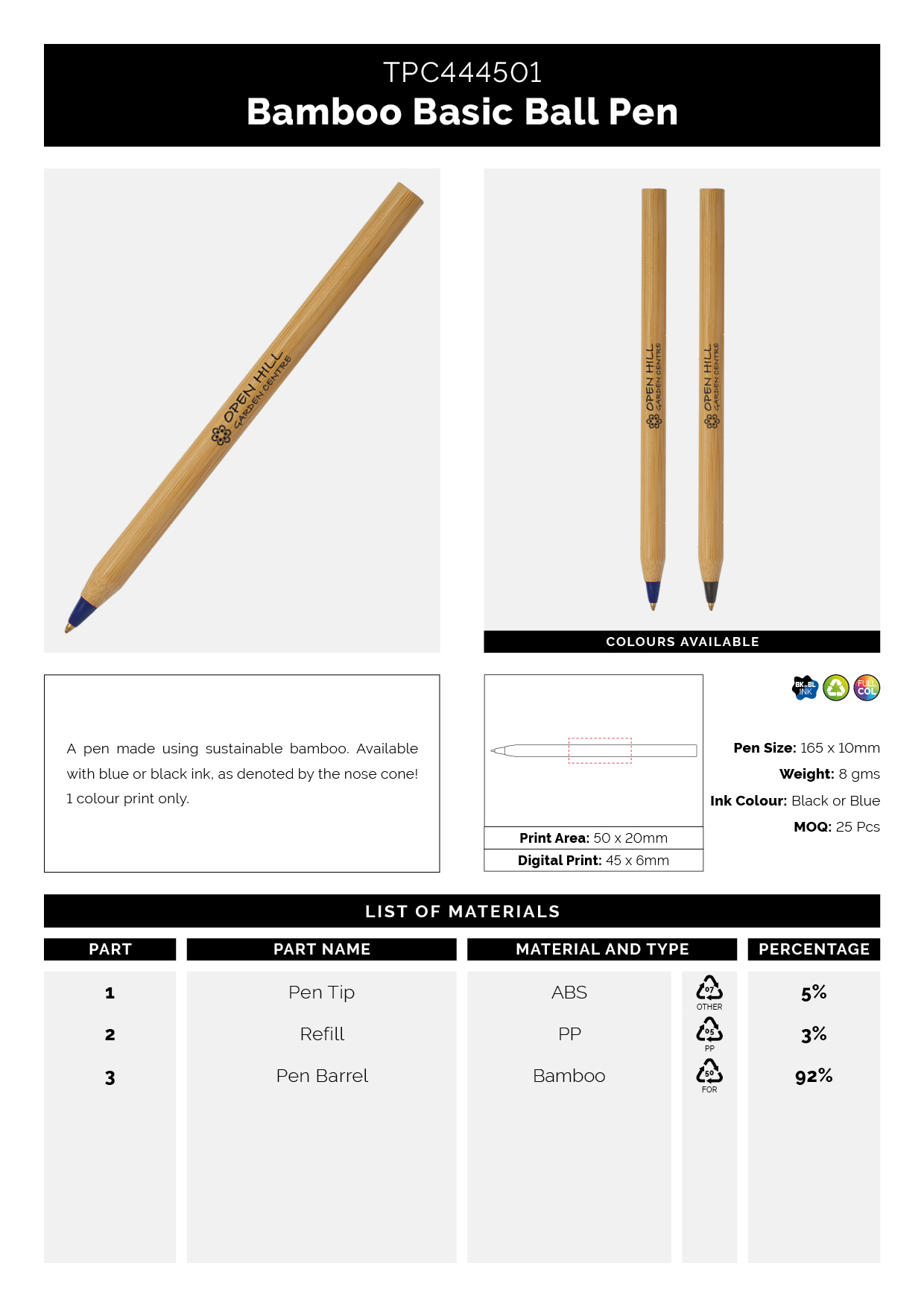 Bamboo Basic Ball Pen